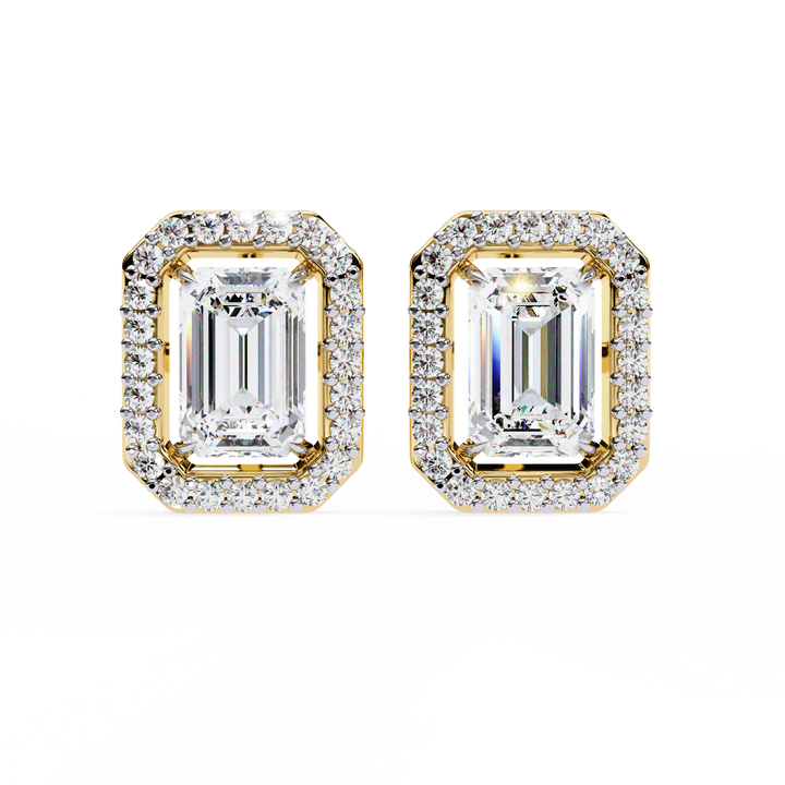 Emerald Lab Grown Diamond Studs