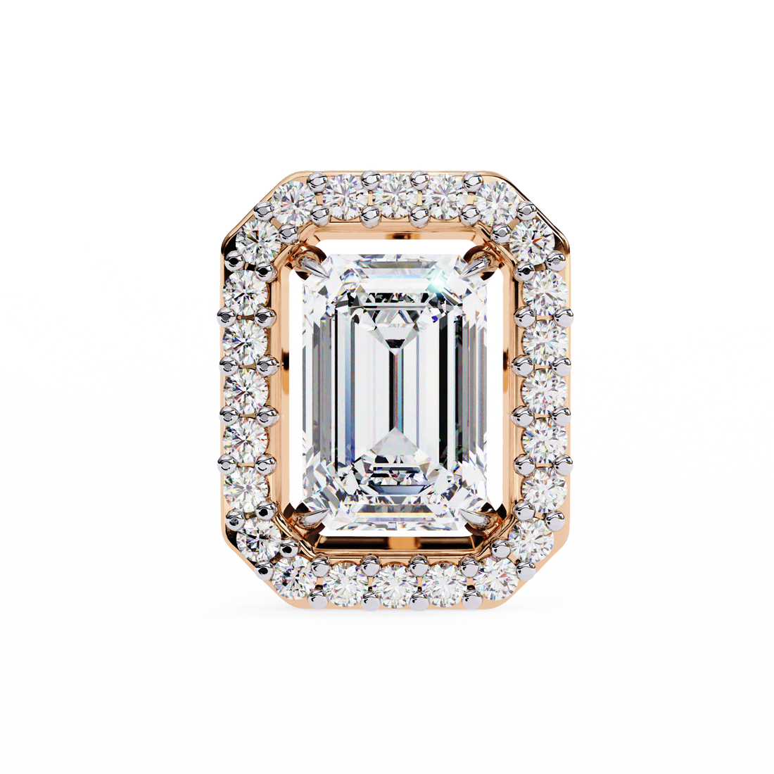 Emerald Lab Grown Diamond Studs