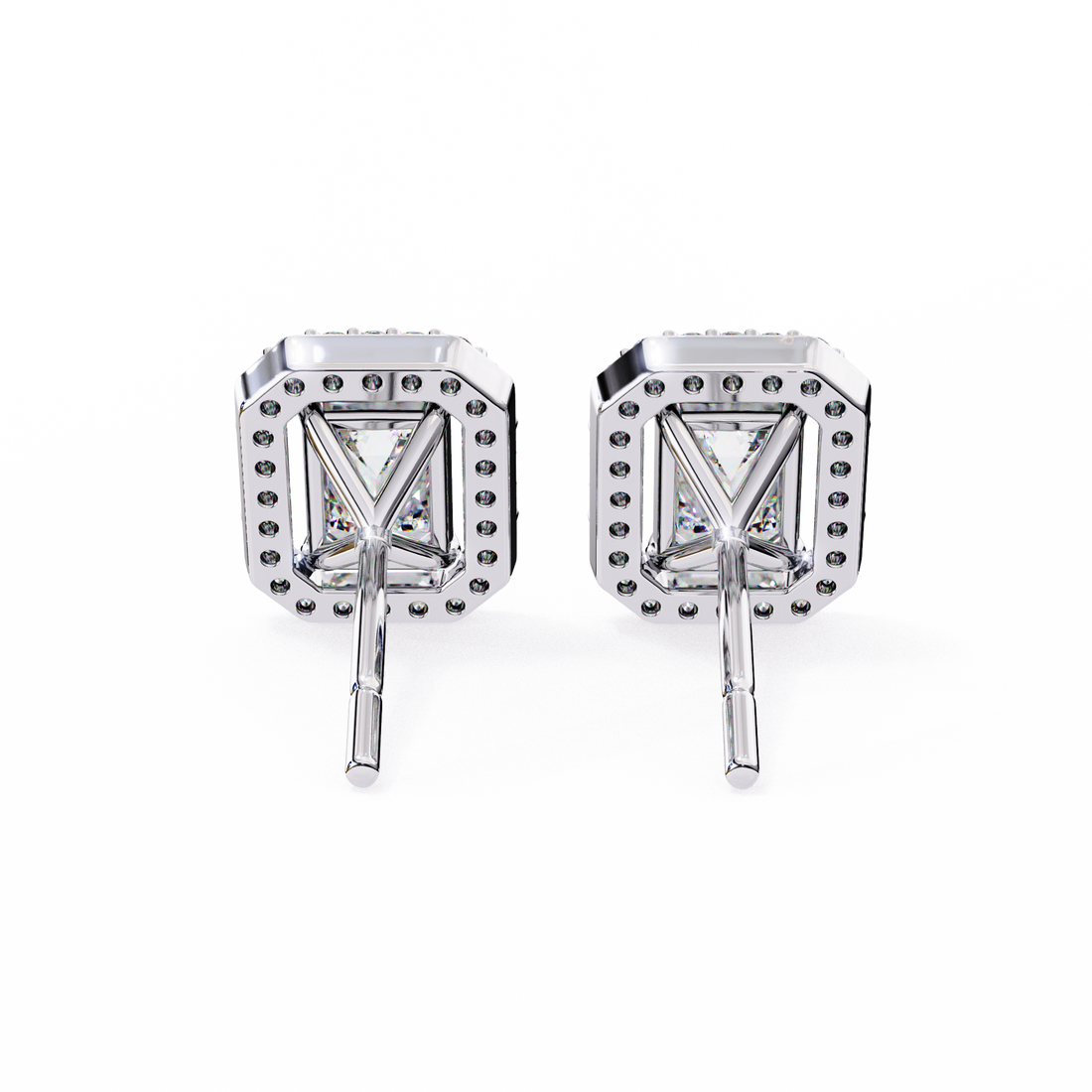 Emerald Lab Grown Diamond Studs