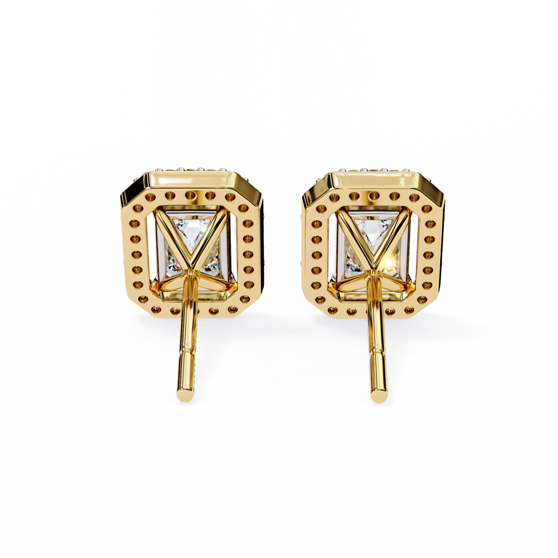 Emerald Lab Grown Diamond Studs