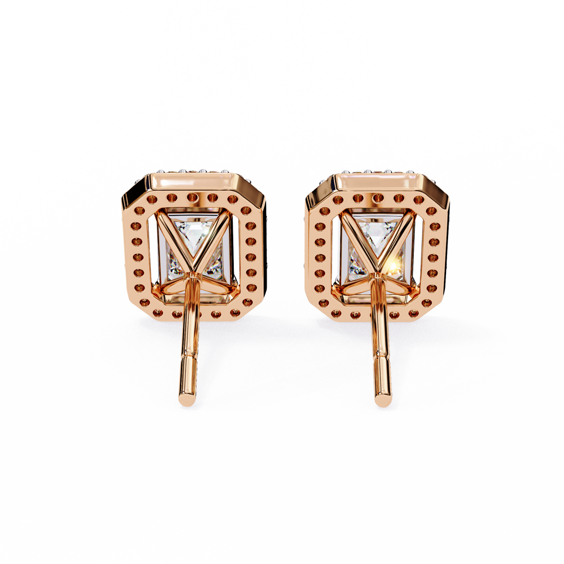 Emerald Lab Grown Diamond Studs