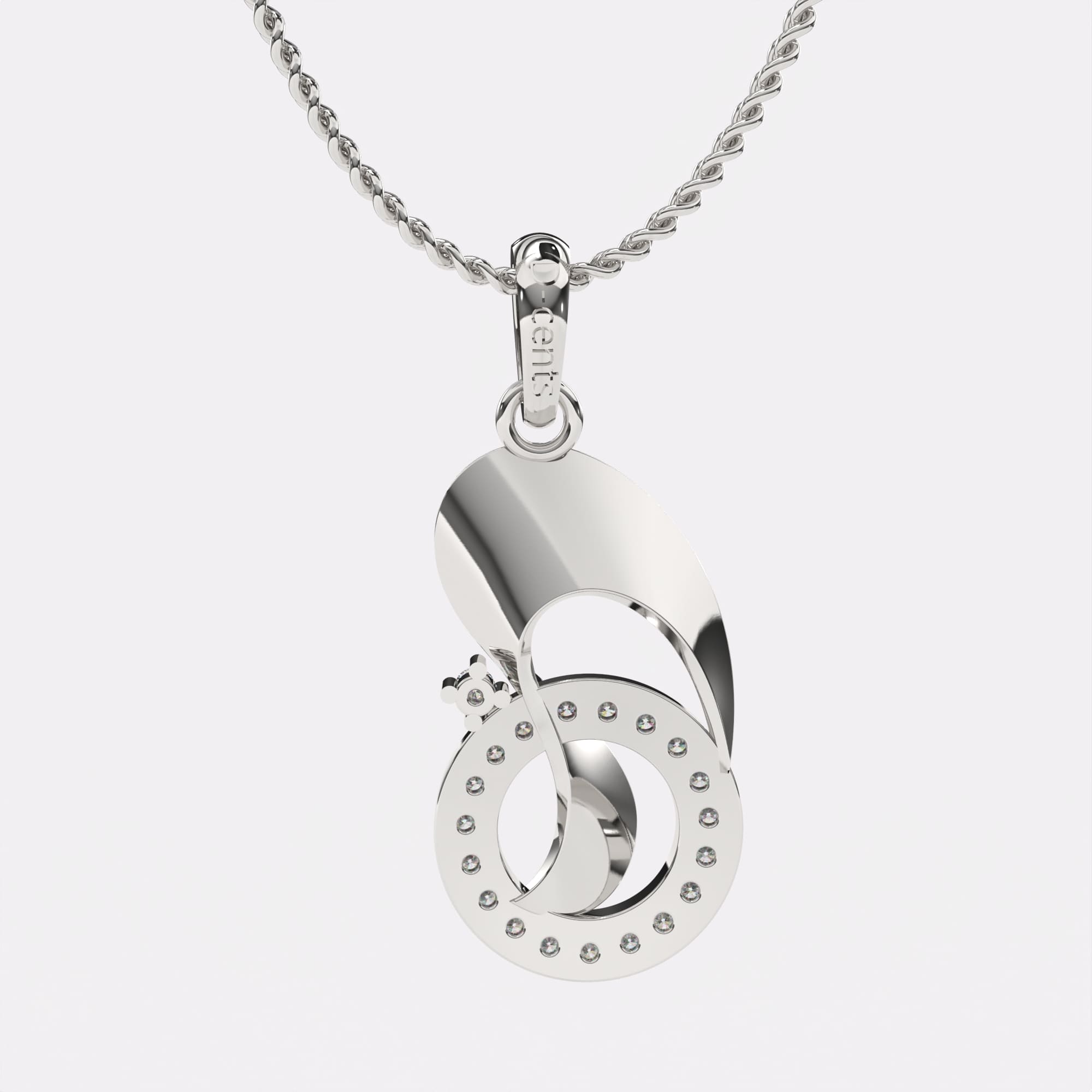 Enchanted Diamond Pendant In 925 Silver