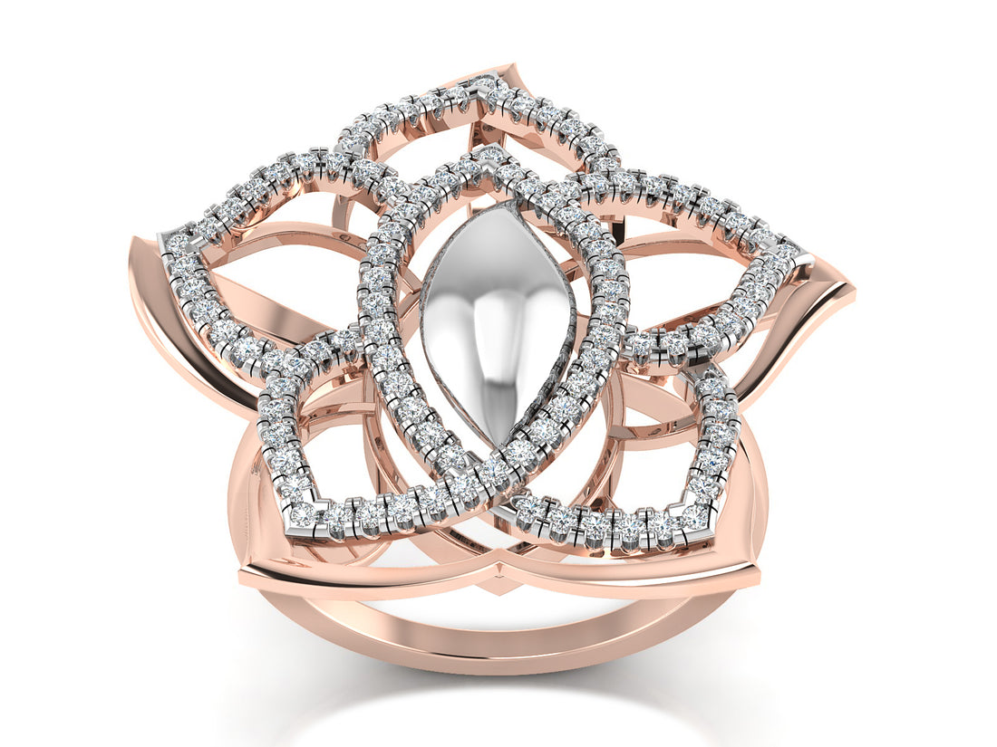 Enchanted Petal Diamond Ring 5