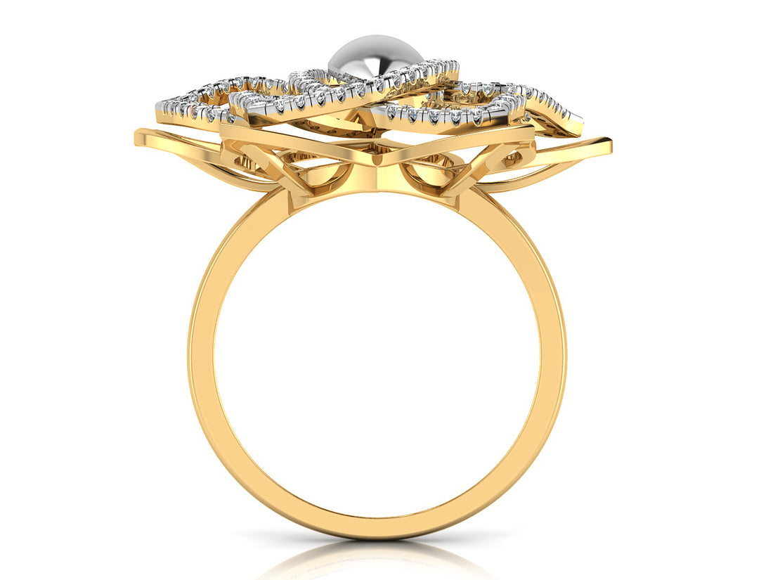 Enchanted Petal Diamond Ring 8