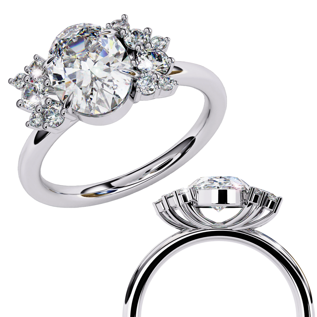 Enchanting Design Diamond Ring 12