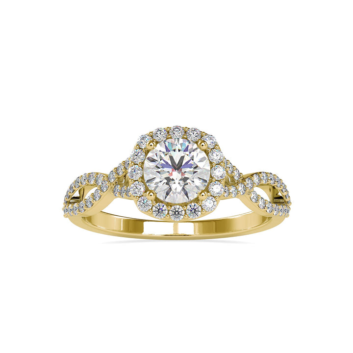 Entwine Sparkling Round Diamond Ring