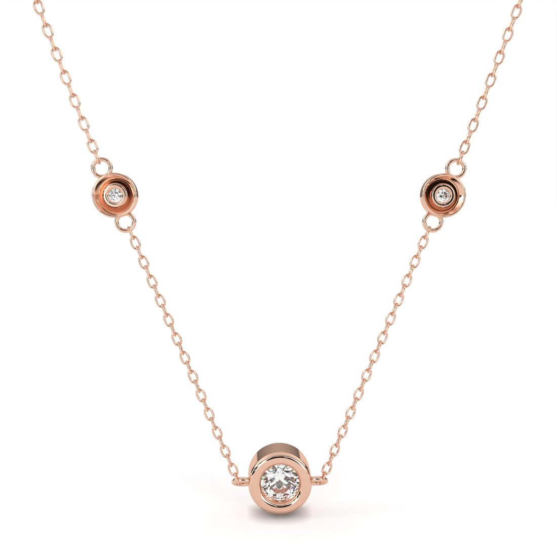 Eternal Halo Diamond Necklace