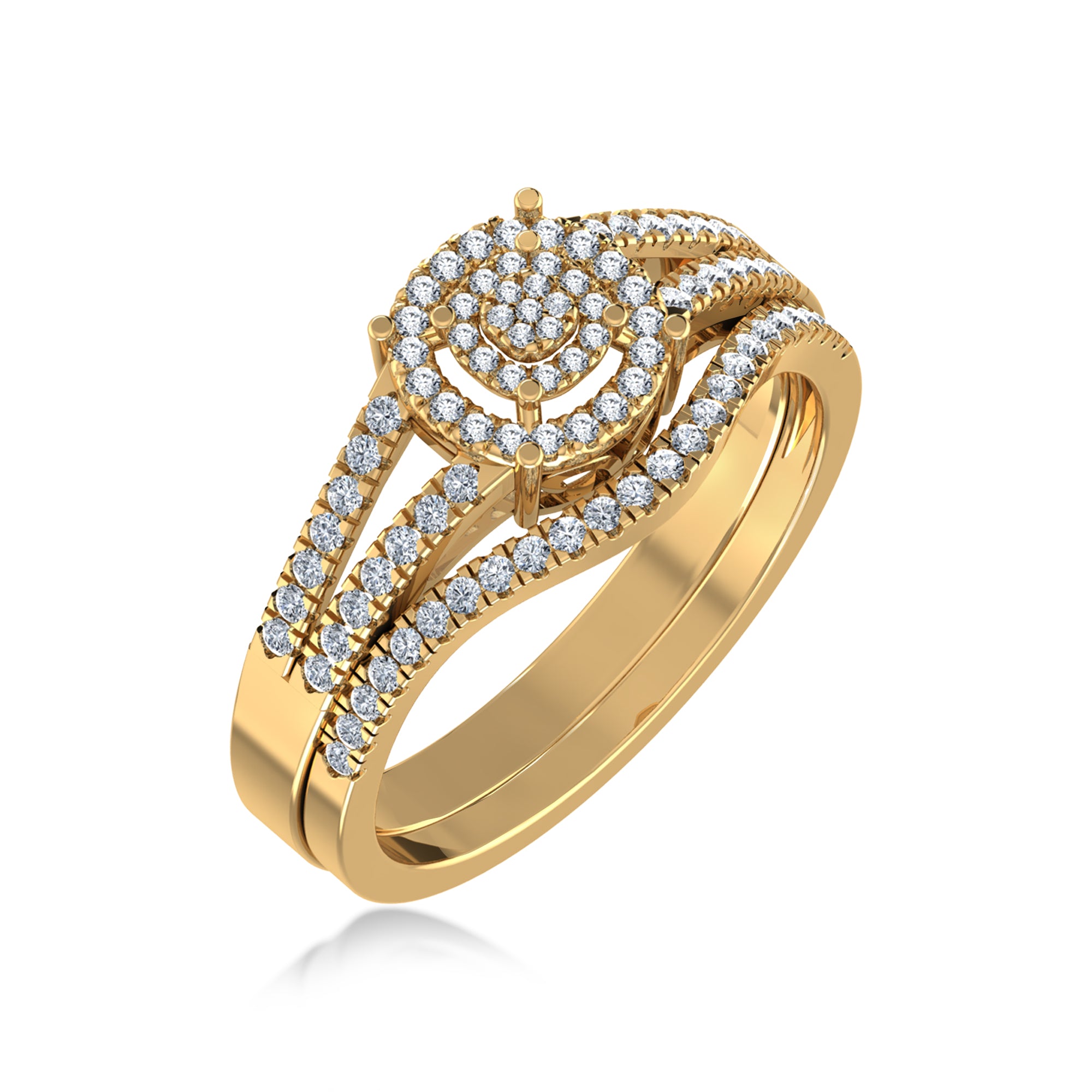 Eternal Halo Lab Diamond Ring in Rose Gold – Radiant Sparkle 2