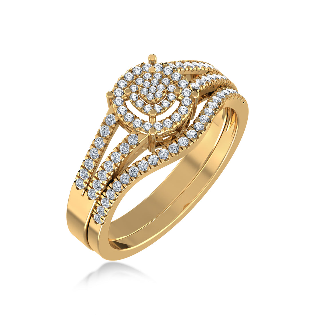 Eternal Halo Lab Diamond Ring in Rose Gold – Radiant Sparkle 2
