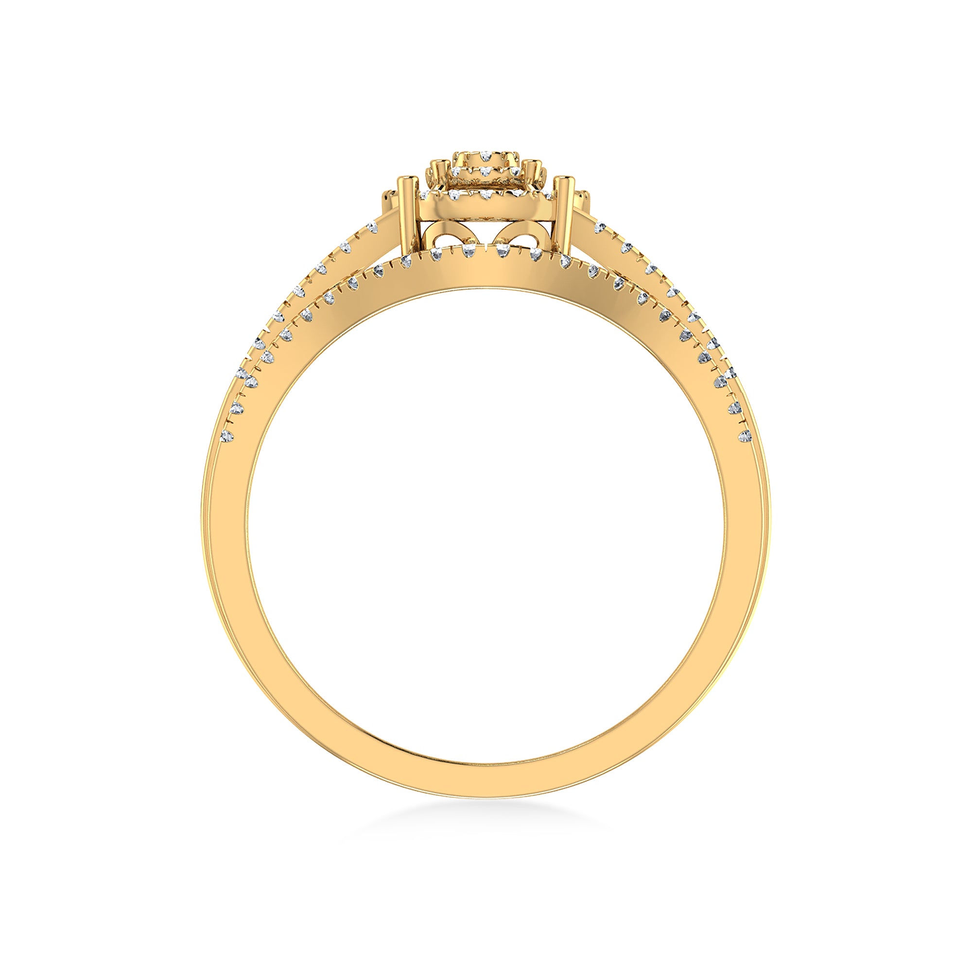 Eternal Halo Lab Diamond Ring in Rose Gold – Radiant Sparkle 3