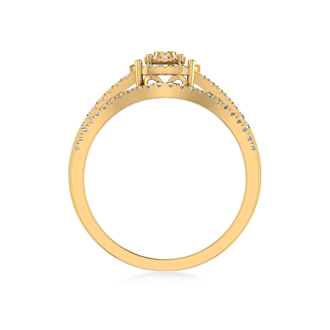 Eternal Halo Lab Diamond Ring in Rose Gold – Radiant Sparkle 3