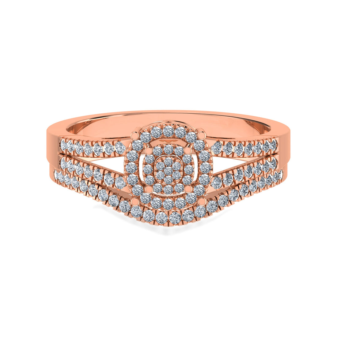 Eternal Halo Lab Diamond Ring in Rose Gold – Radiant Sparkle 4
