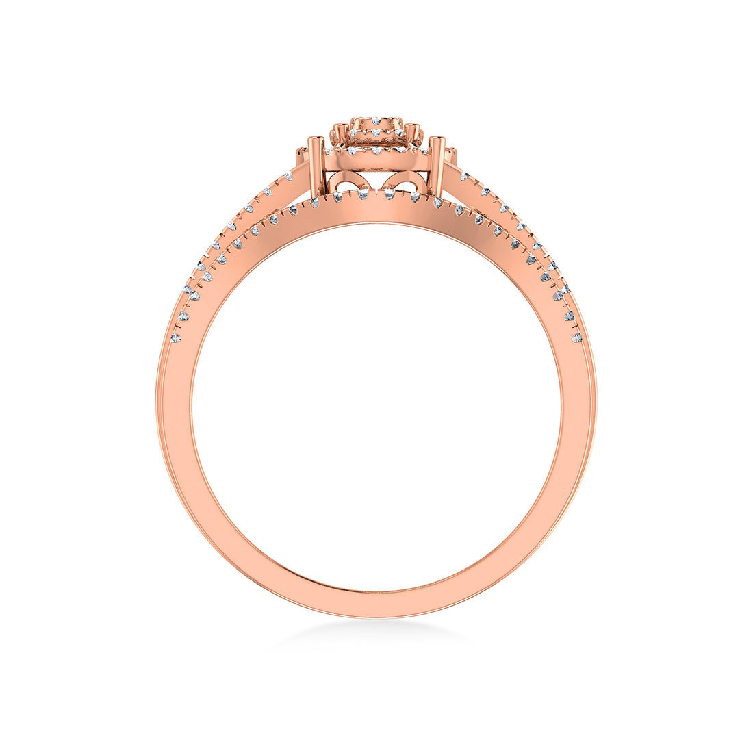 Eternal Halo Lab Diamond Ring in Rose Gold – Radiant Sparkle 6