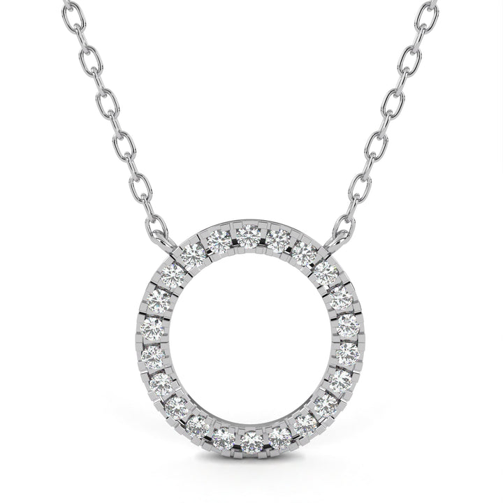 Eternal Orbit Diamond Pendant  In 925 Silver