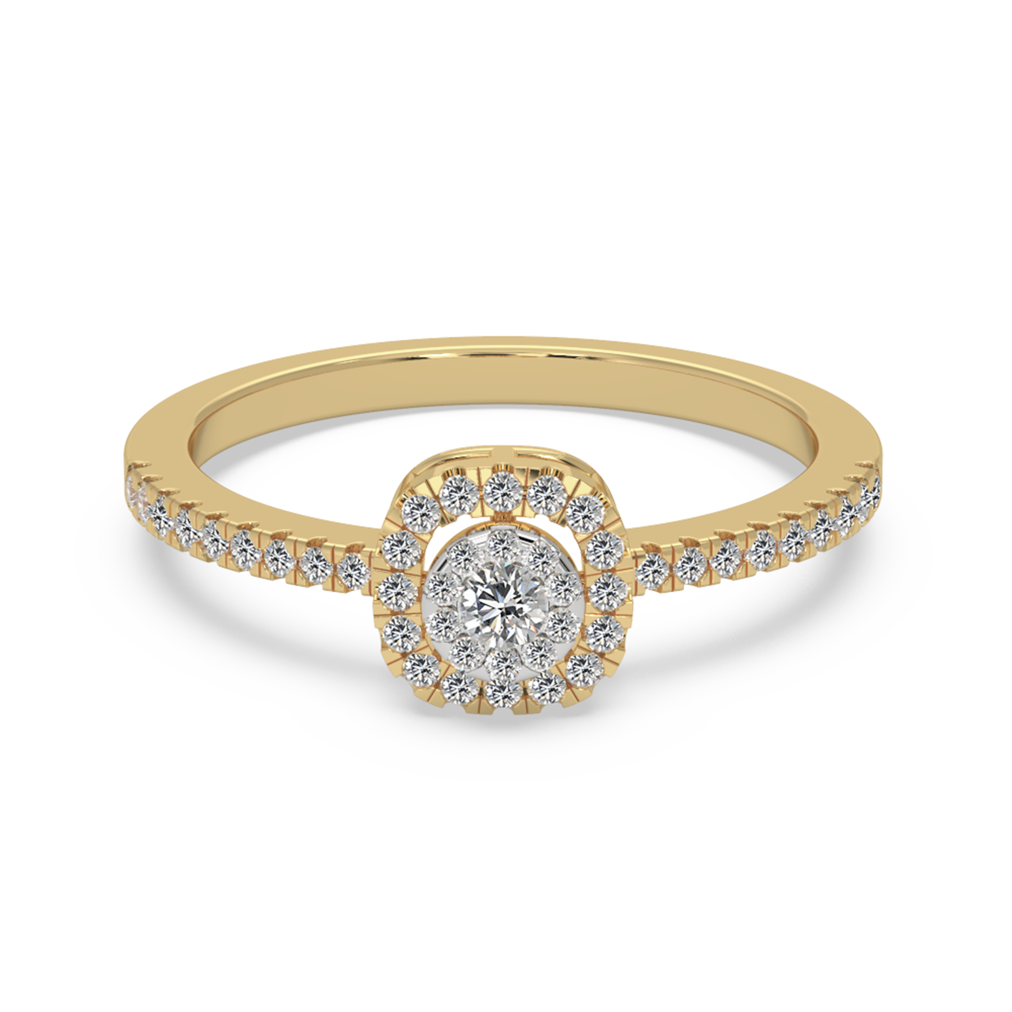 Ethical Lab-Grown Diamond Halo Ring