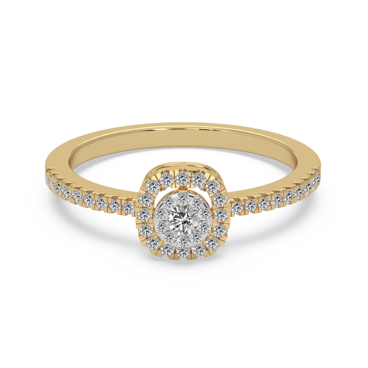 Ethical Lab-Grown Diamond Halo Ring