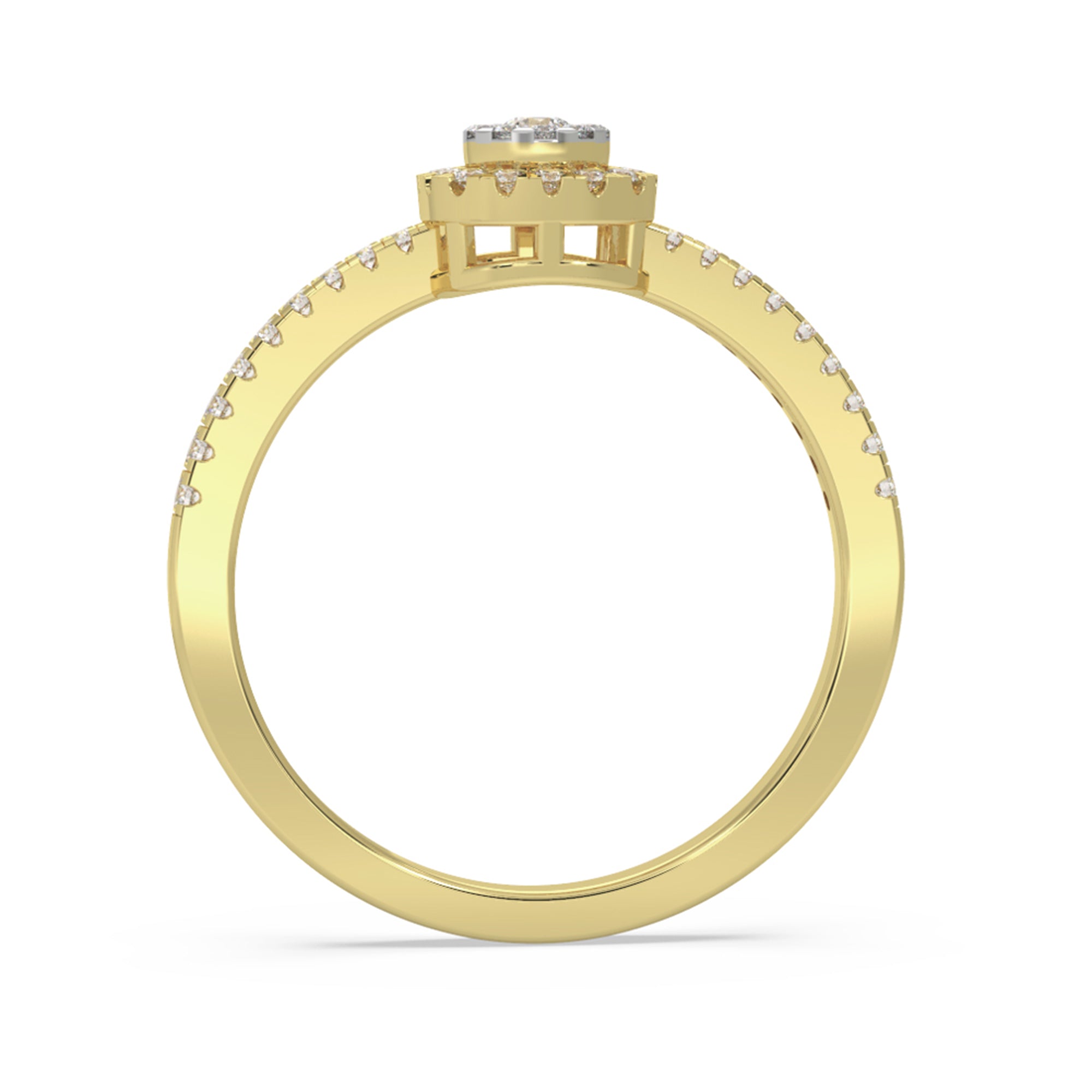 Ethical Lab-Grown Diamond Halo Ring