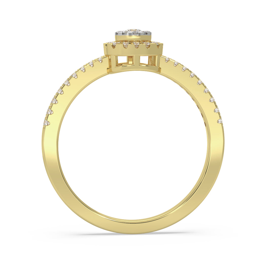 Ethical Lab-Grown Diamond Halo Ring