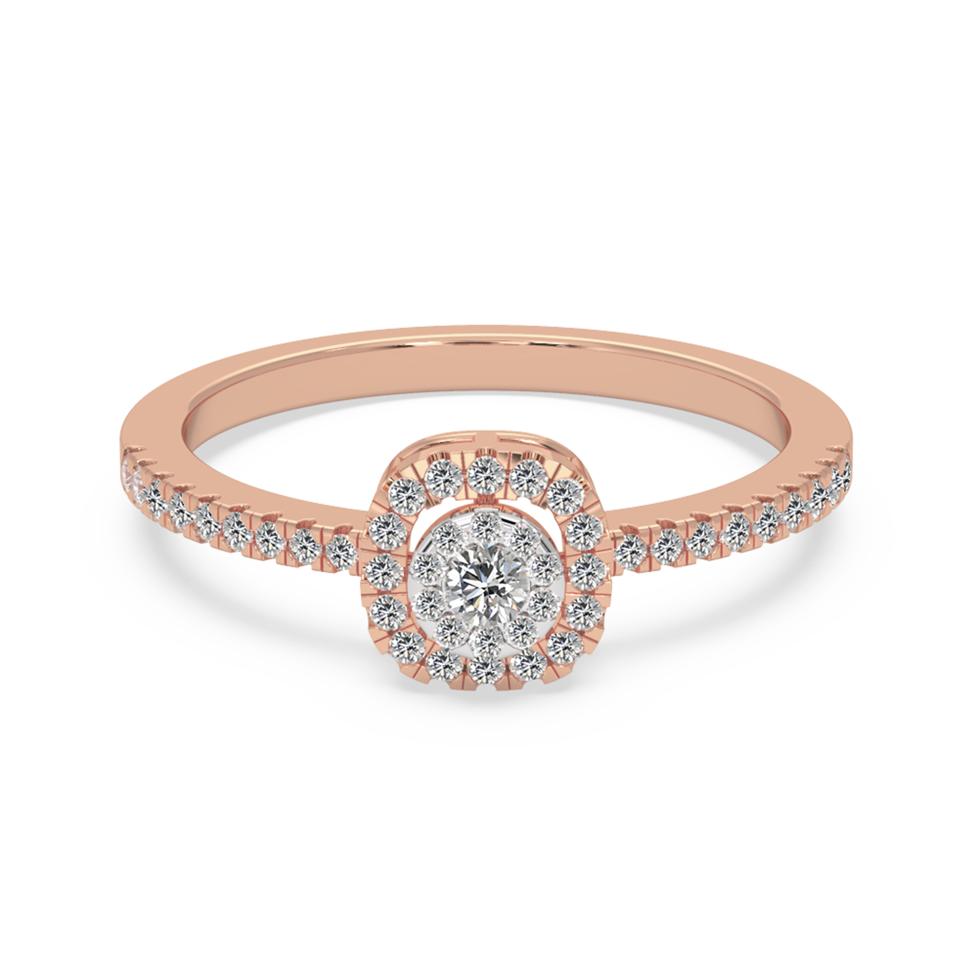 Ethical Lab-Grown Diamond Halo Ring