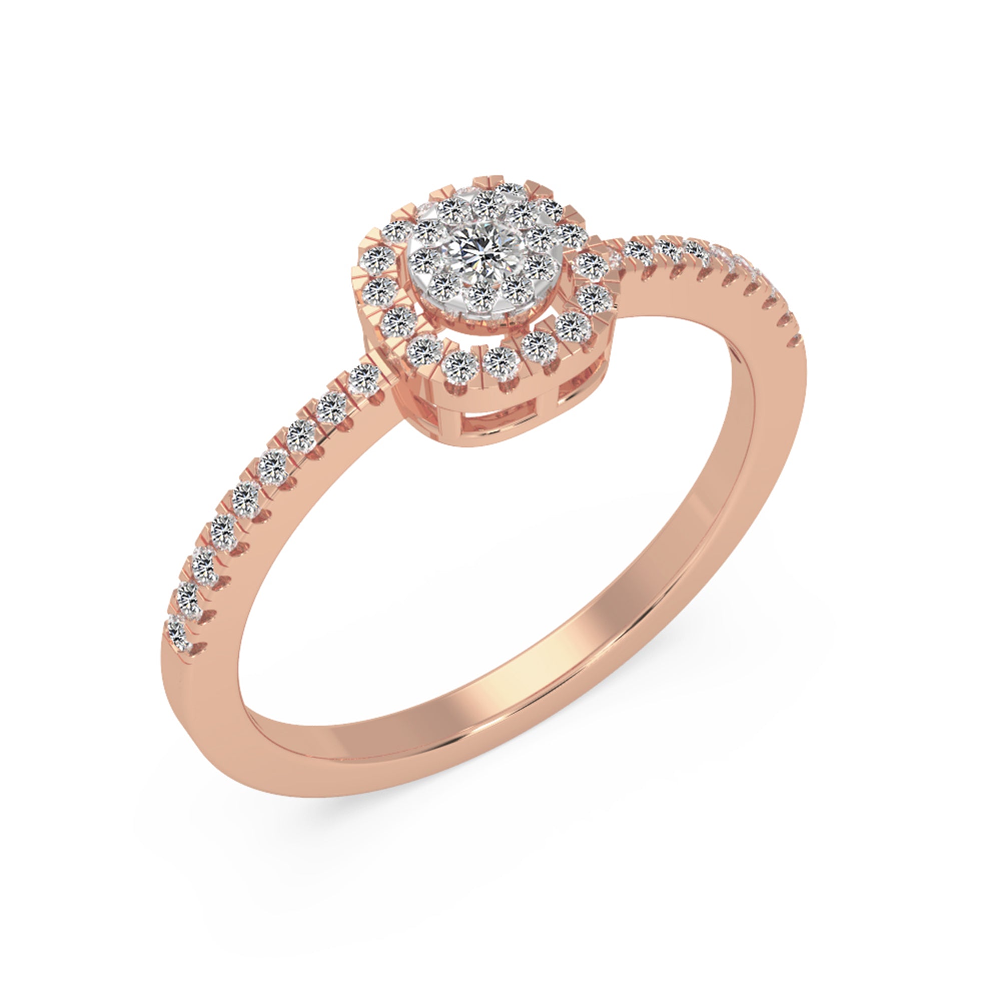 Ethical Lab-Grown Diamond Halo Ring