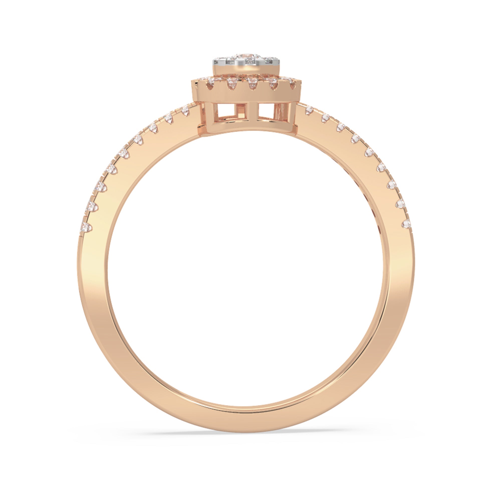 Ethical Lab-Grown Diamond Halo Ring