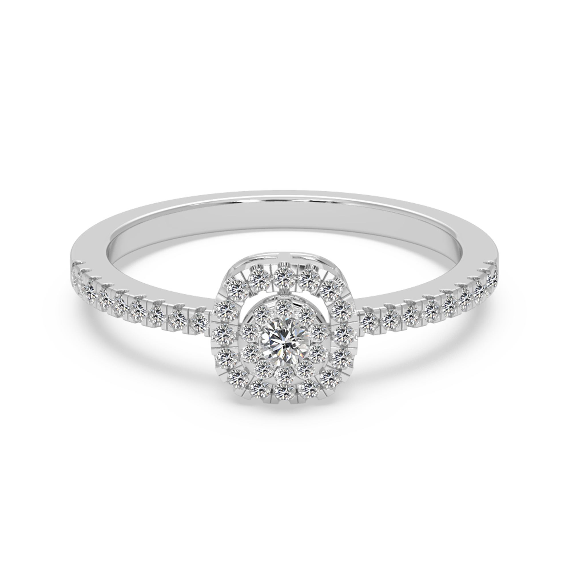 Ethical Lab-Grown Diamond Halo Ring