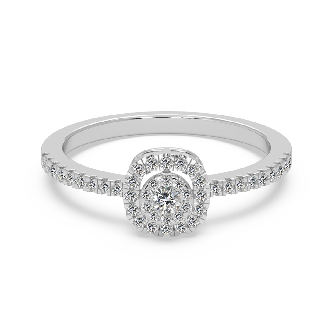 Ethical Lab-Grown Diamond Halo Ring
