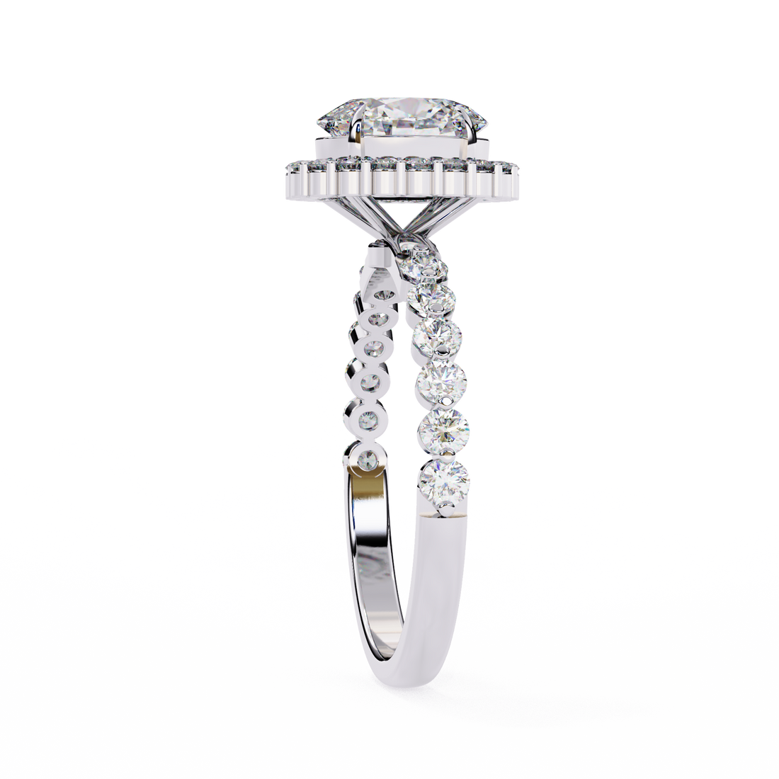 Evelyn Solitaire Oval Diamond Ring 11