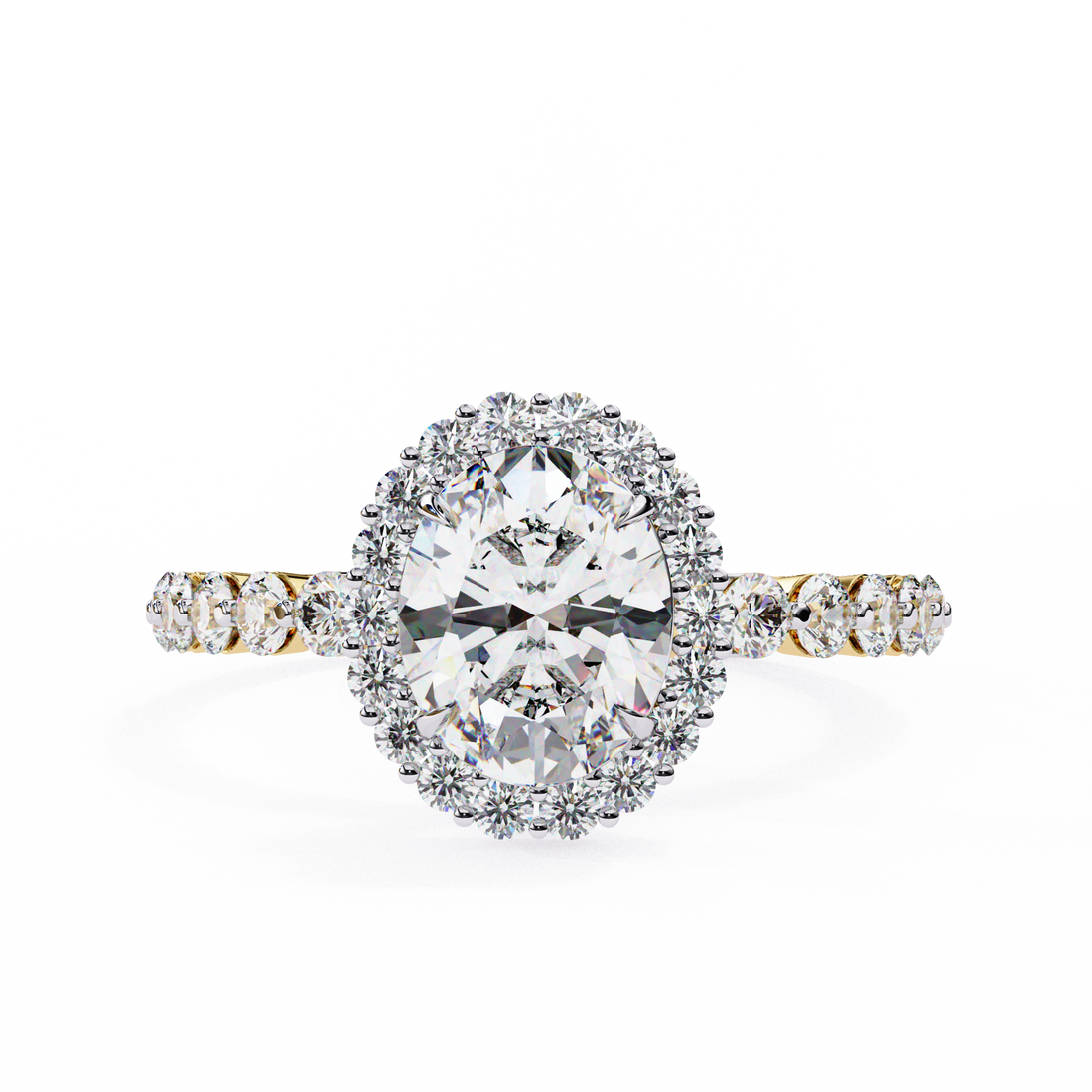 Evelyn Solitaire Oval Diamond Ring 2