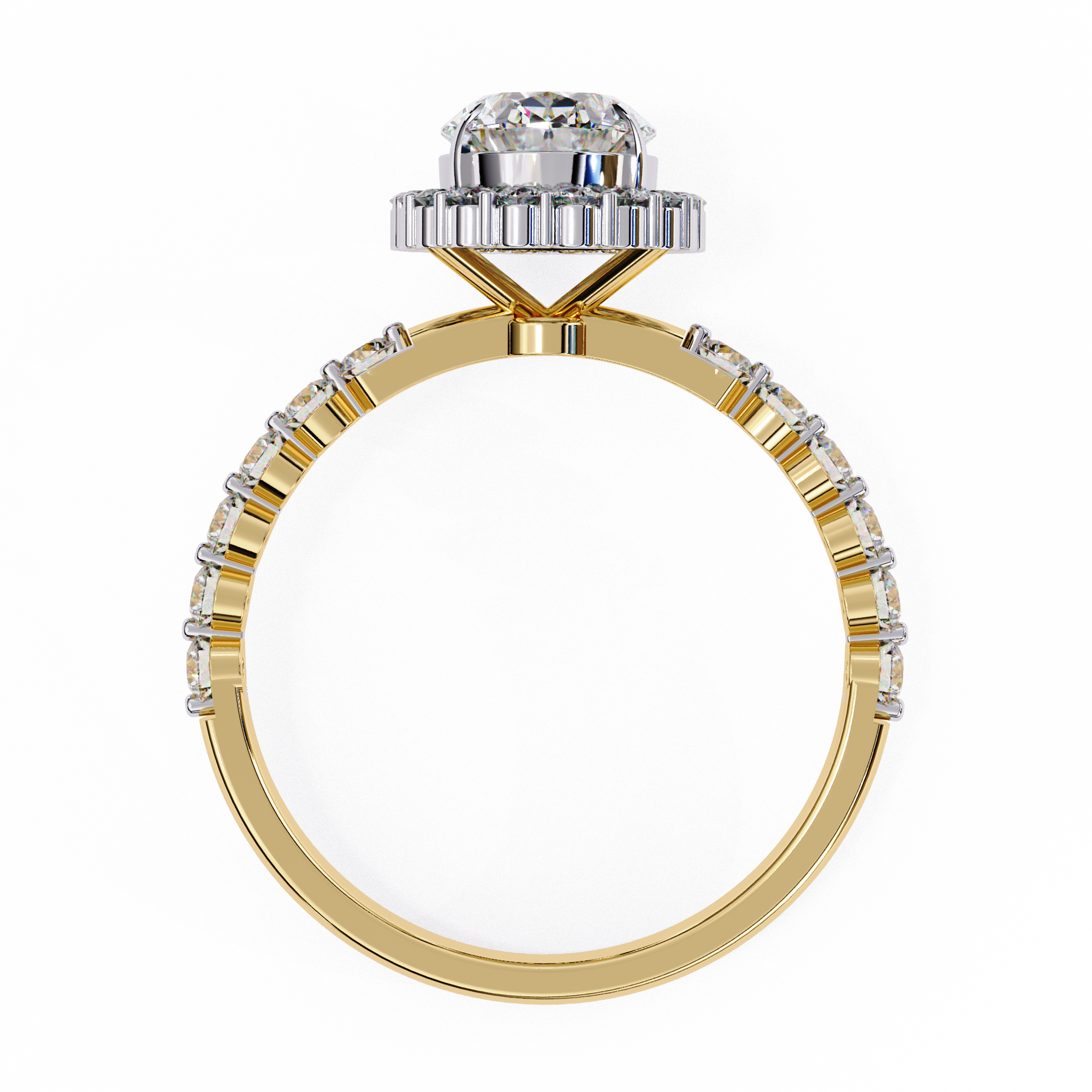Evelyn Solitaire Oval Diamond Ring 4