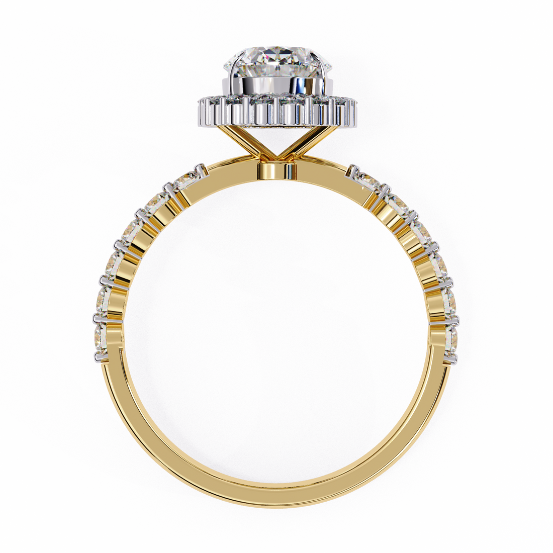 Evelyn Solitaire Oval Diamond Ring 4