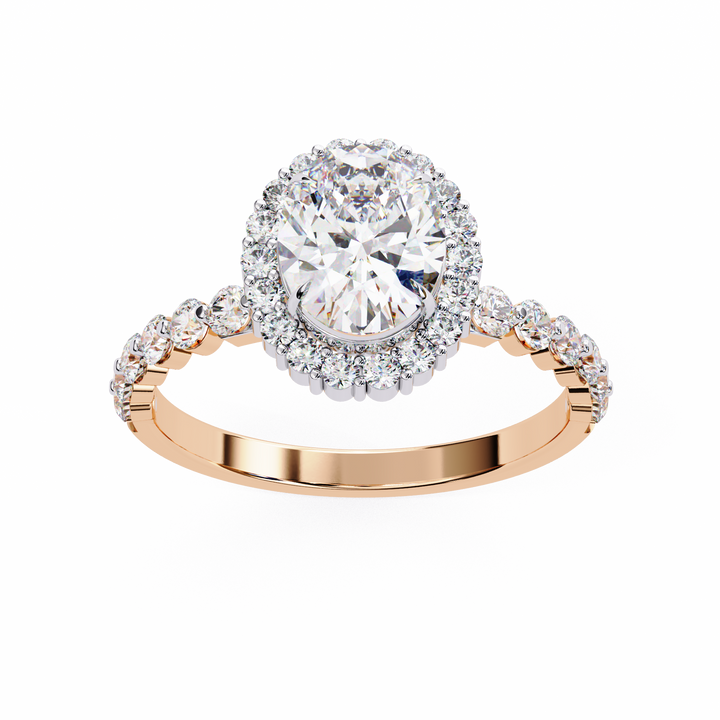 Evelyn Solitaire Oval Diamond Ring 5