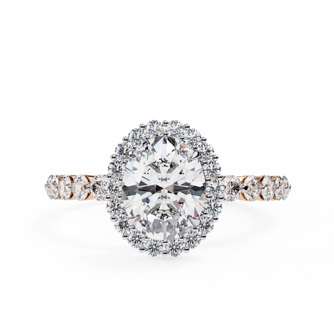 Evelyn Solitaire Oval Diamond Ring 6