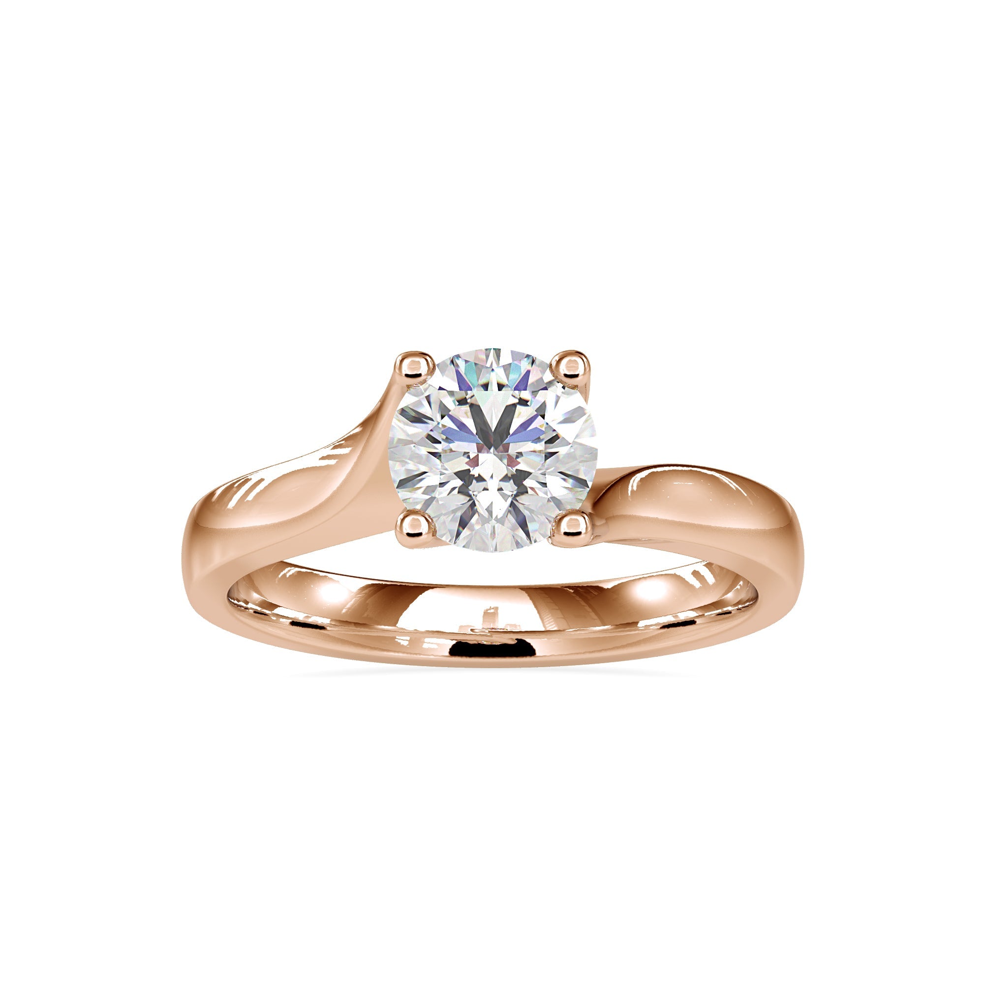 Everlight 1.15 carats Round Solitaire Ring 2