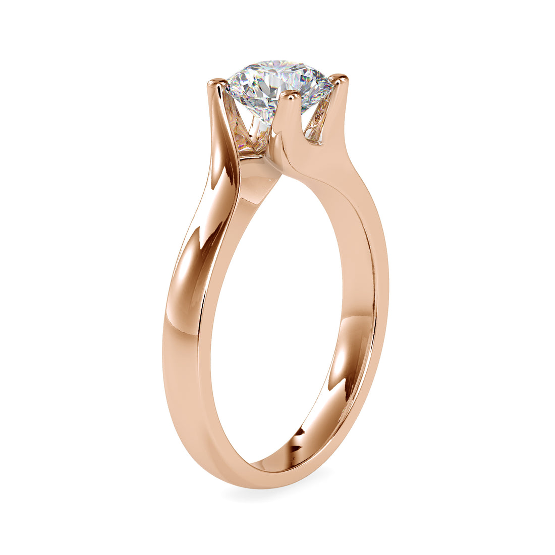 Everlight 1.15 carats Round Solitaire Ring 3