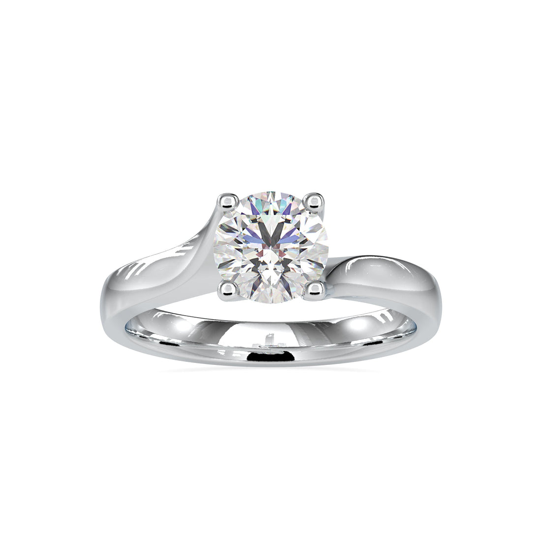 Everlight 1.15 carats Round Solitaire Ring 4