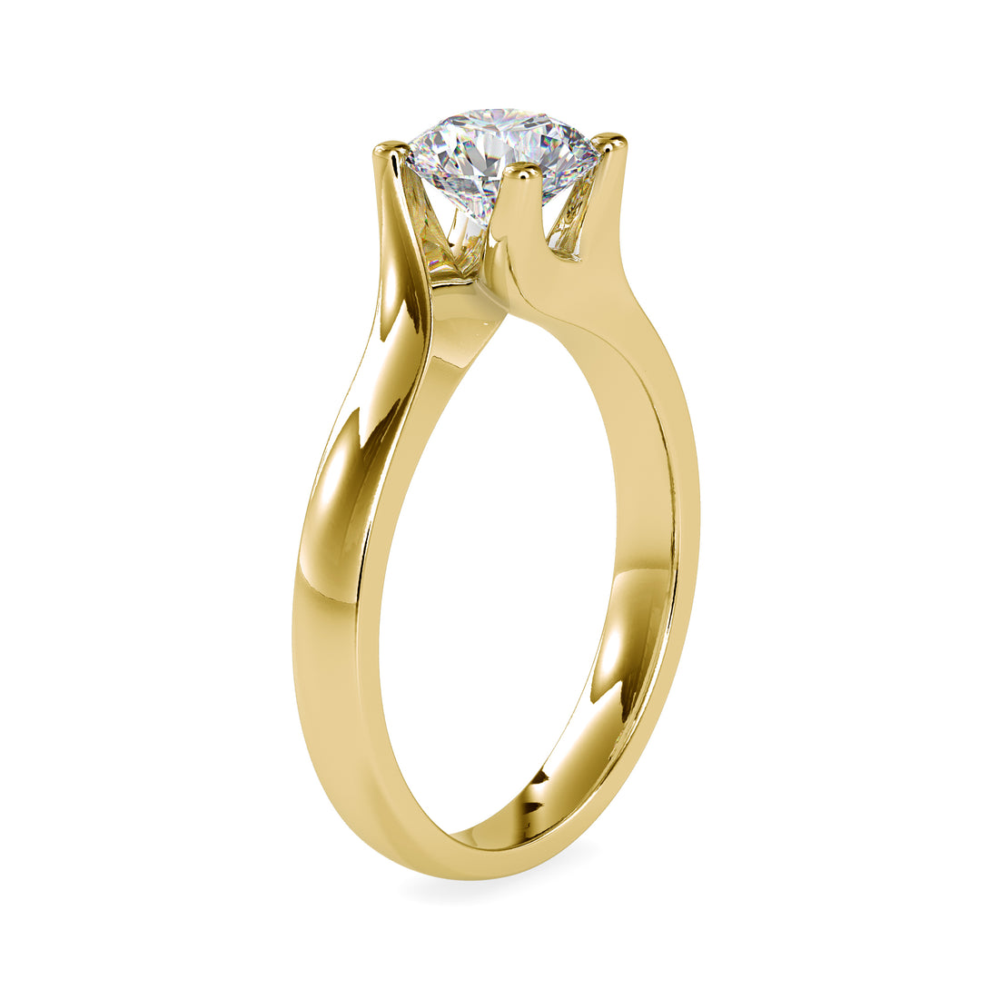 Everlight 1.15 carats Round Solitaire Ring 6