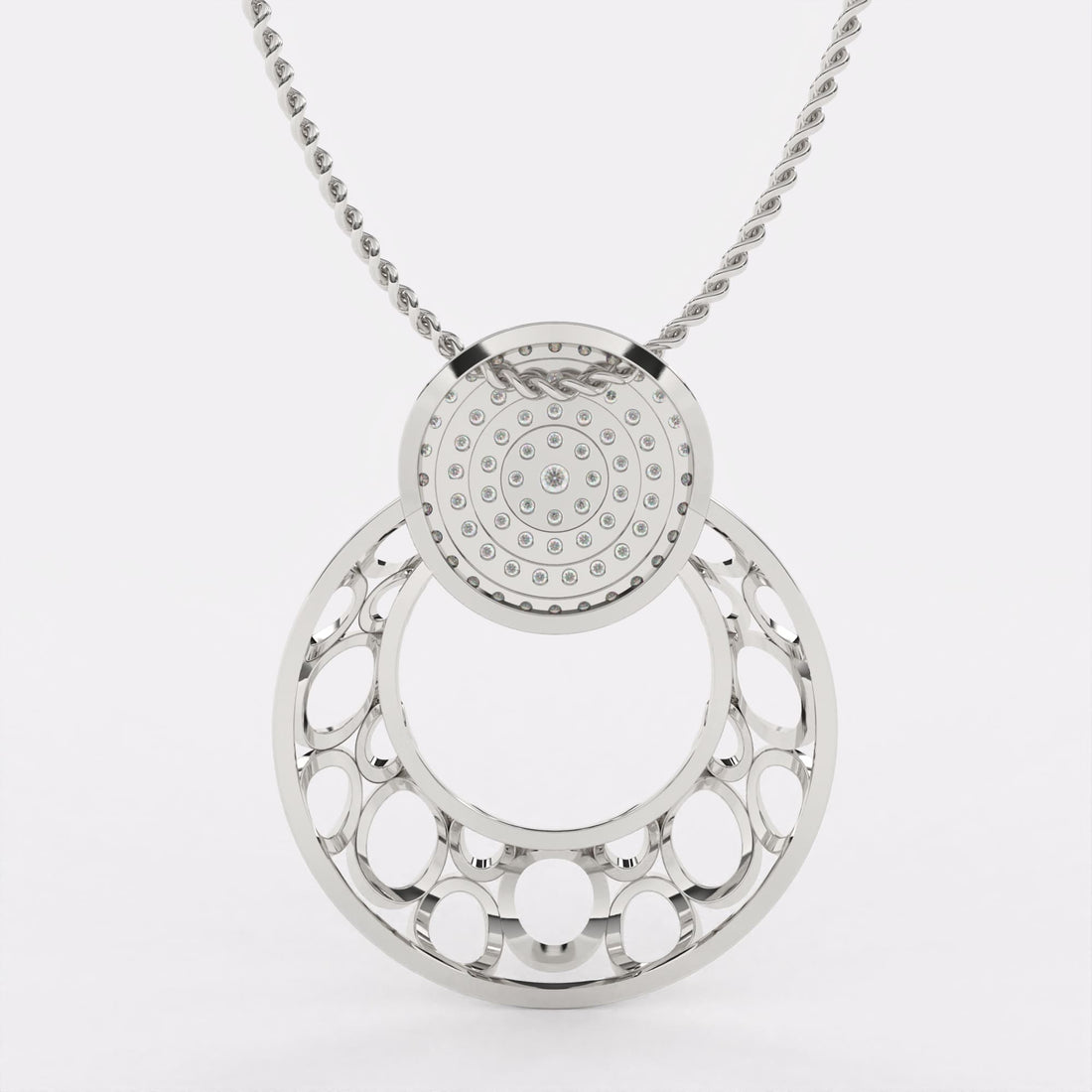 Everyday Elegance Diamond Pendant In 925 Silver