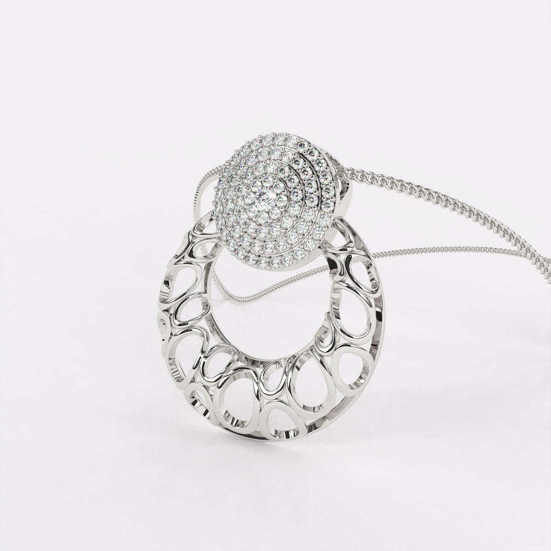 Everyday Elegance Diamond Pendant In 925 Silver