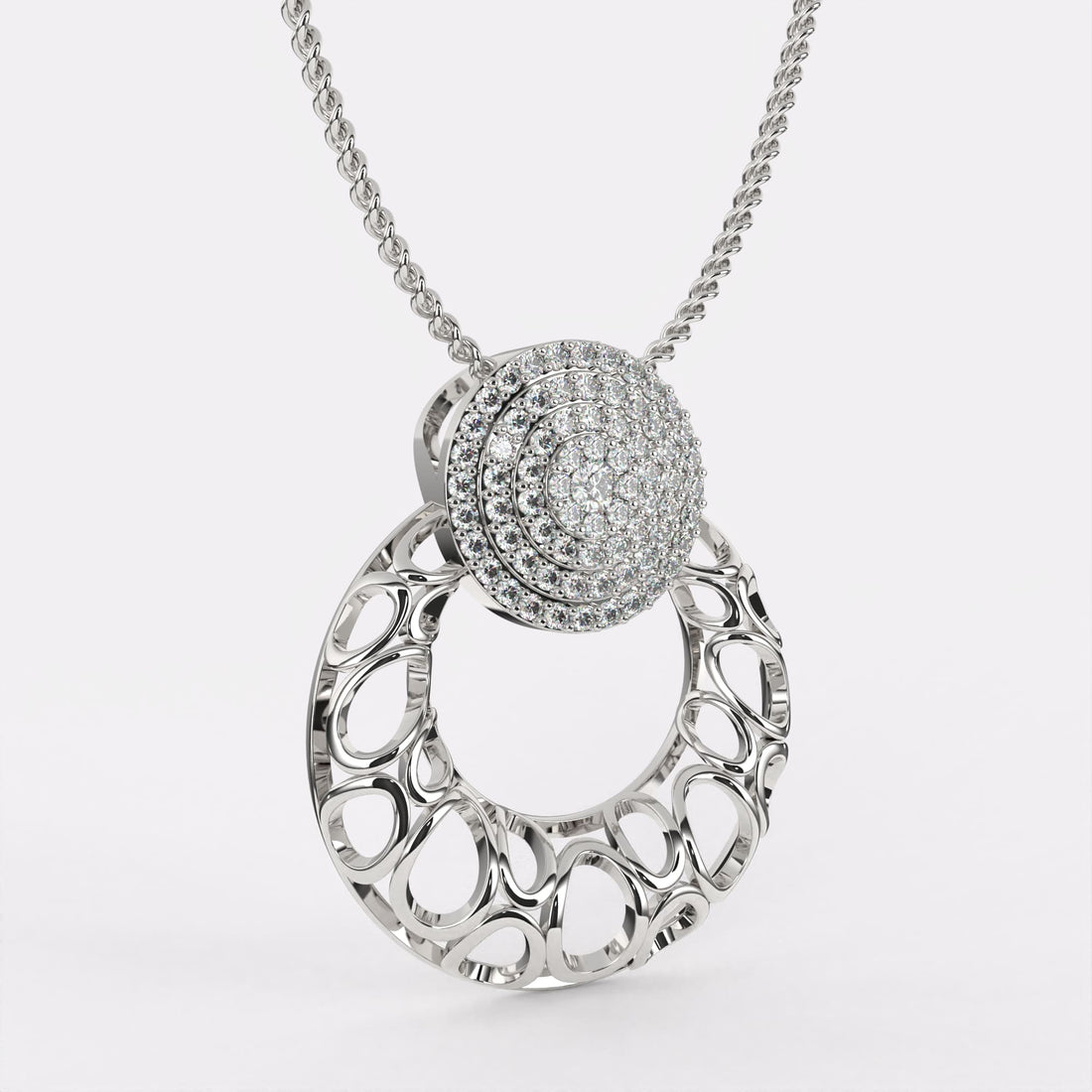 Everyday Elegance Diamond Pendant In 925 Silver