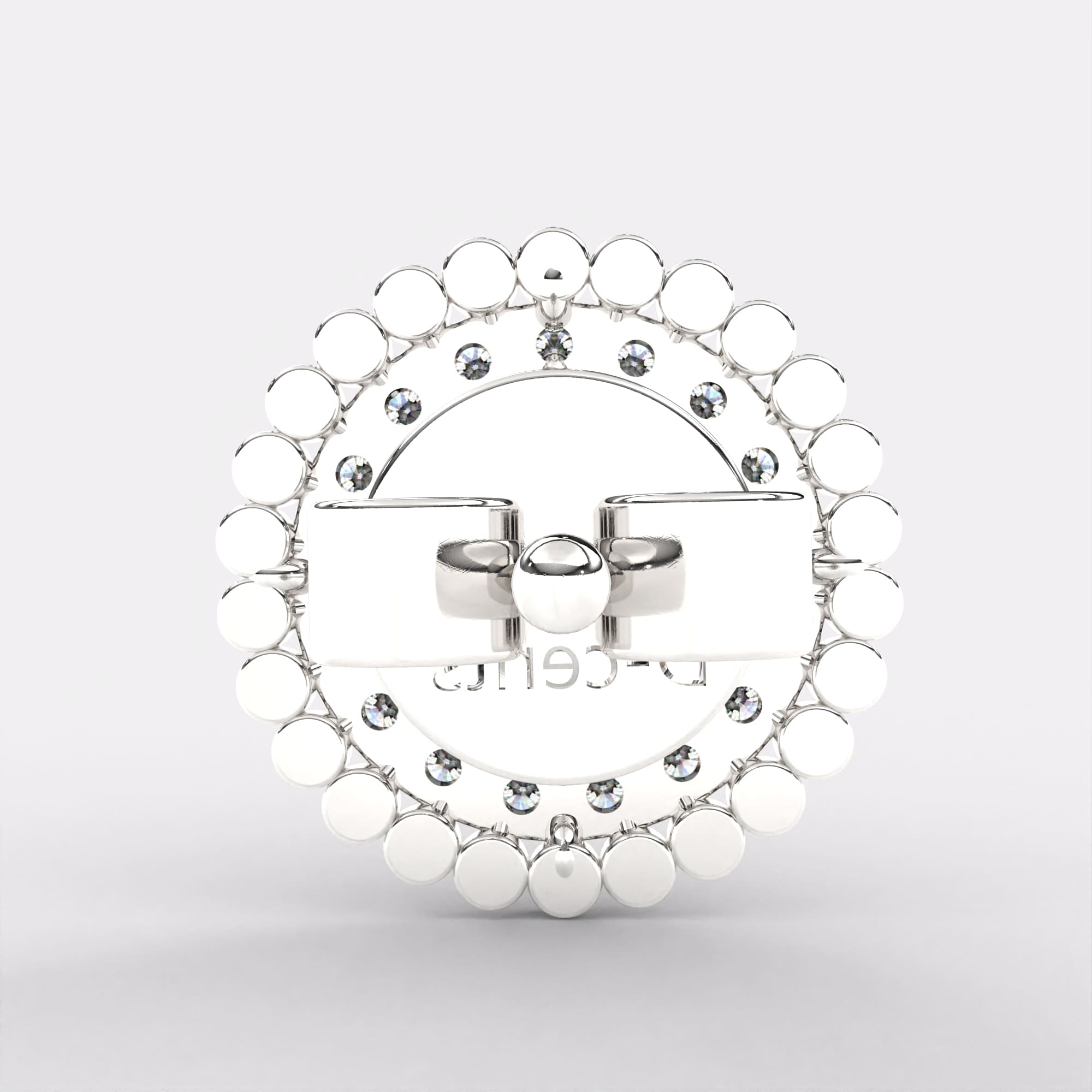 Flash Diamond Studs Earrings in 925 Silver