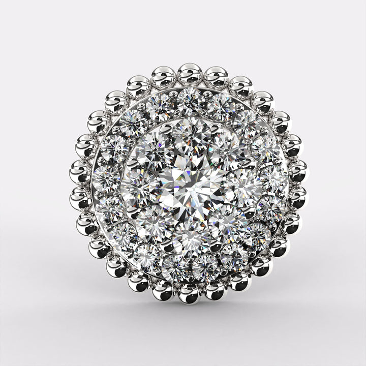 Flash Diamond Studs Earrings in 925 Silver