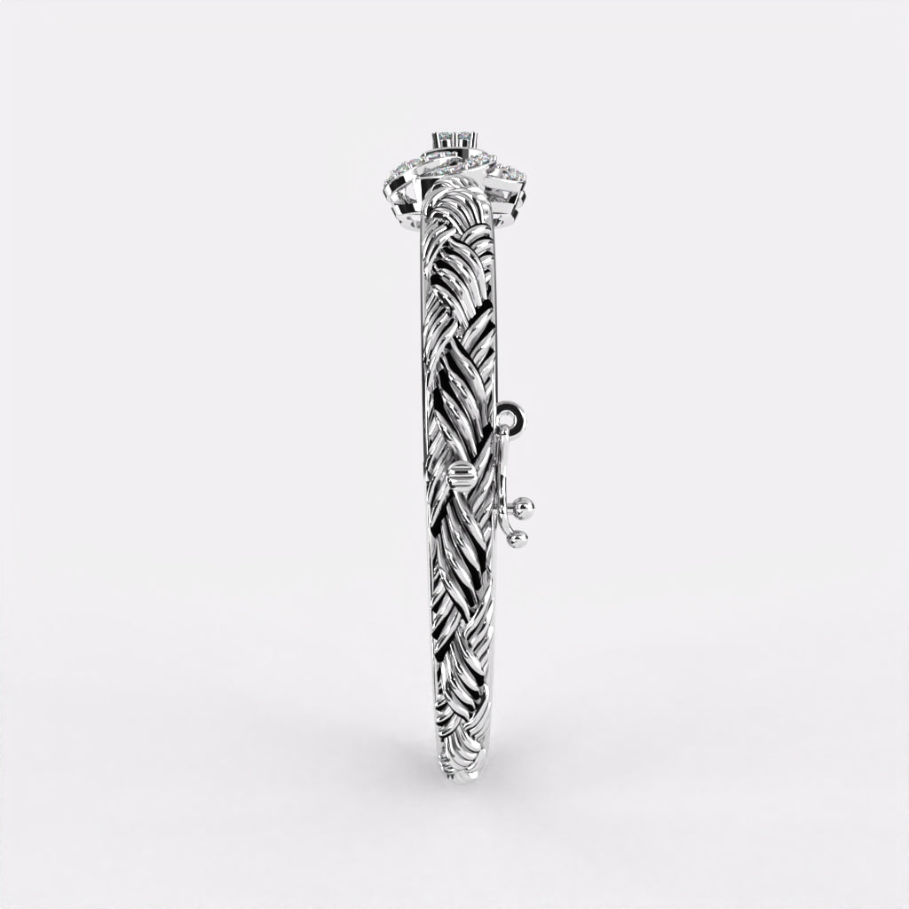 Floral Crystal Diamond  Bracelet