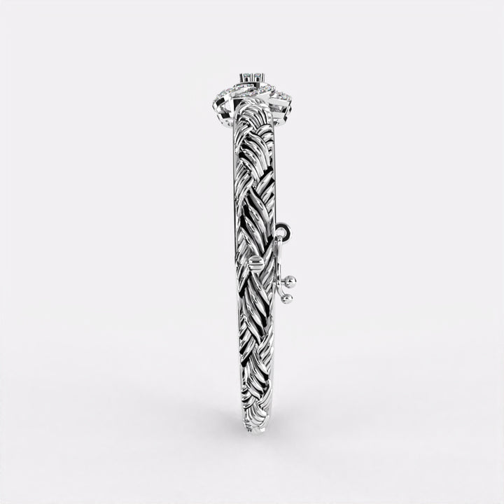 Floral Crystal Diamond  Bracelet