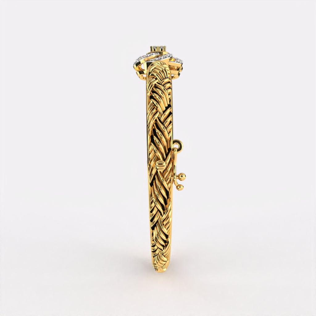 Floral Crystal Diamond  Bracelet