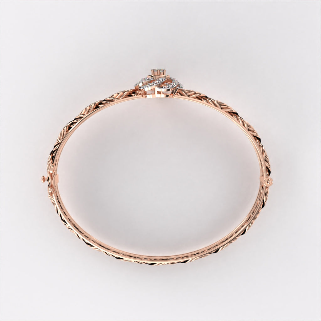 Floral Crystal Diamond  Bracelet