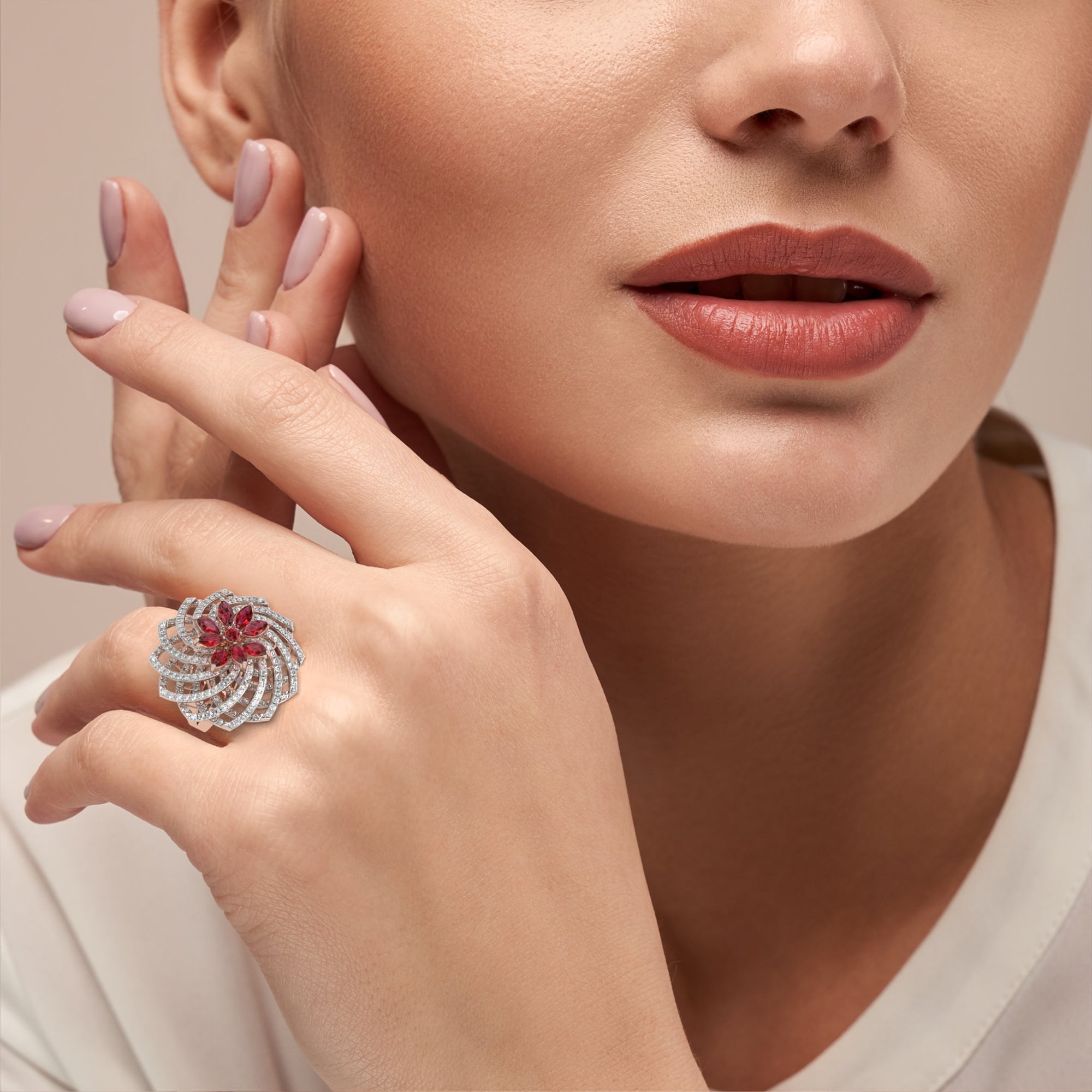 Floral Fantasy Diamond Ring