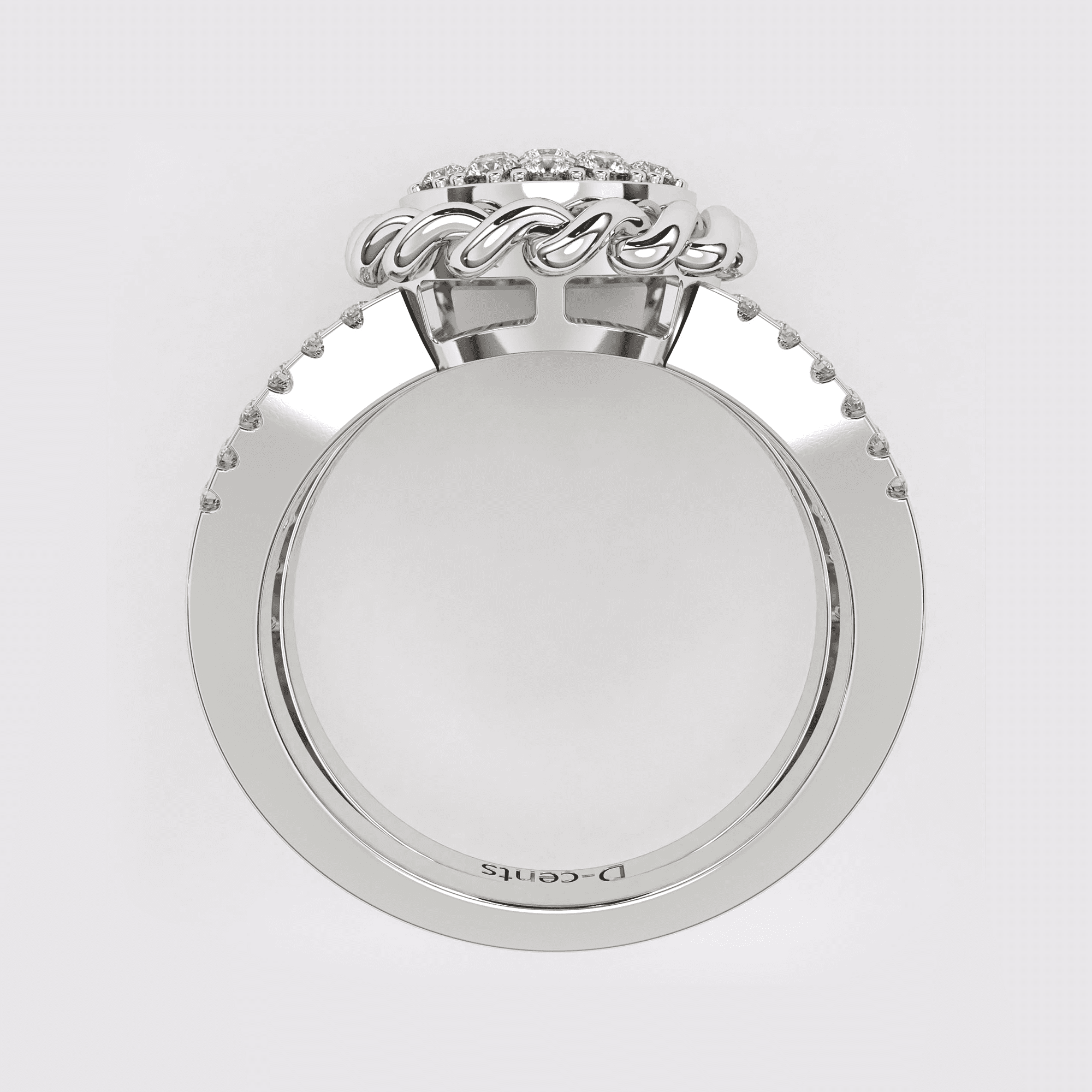 Floral Filigree Diamond Ring