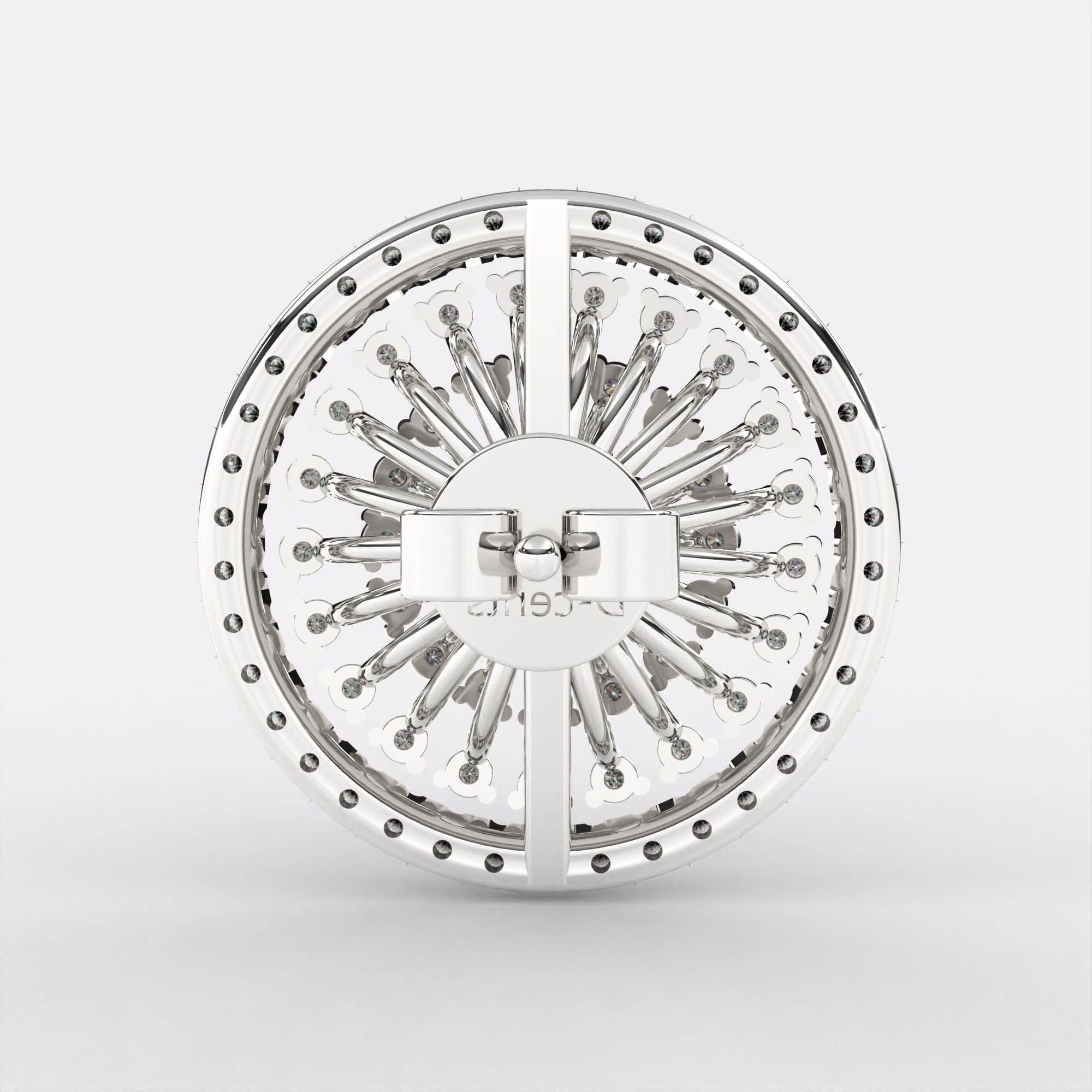 Flourish Of Stars Diamond Earrings in 925 Silver