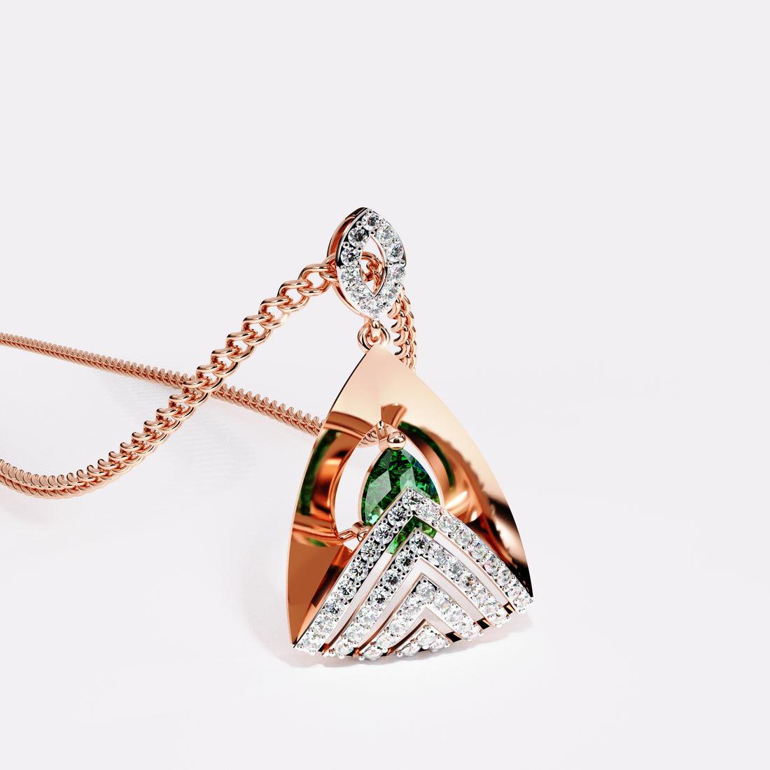 Forest Glow Gemstone Pendant